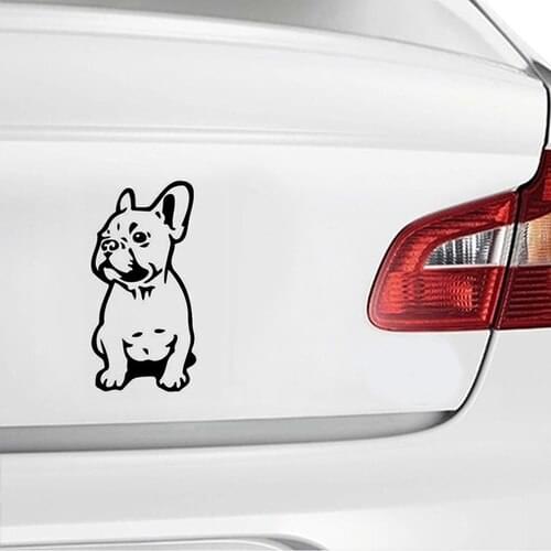 3Pcs Creative Reflective Sticker Body Drawing Cartoon Dog Bulldog Car Sticker Picture Personality Funny Doodle Car Accessories