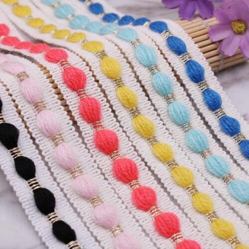 45yards New Wool Webbing Lace Trim Braided Ribbon DIY clothing Accessories Collar Sewing Garment Home Textile Materials Fabric