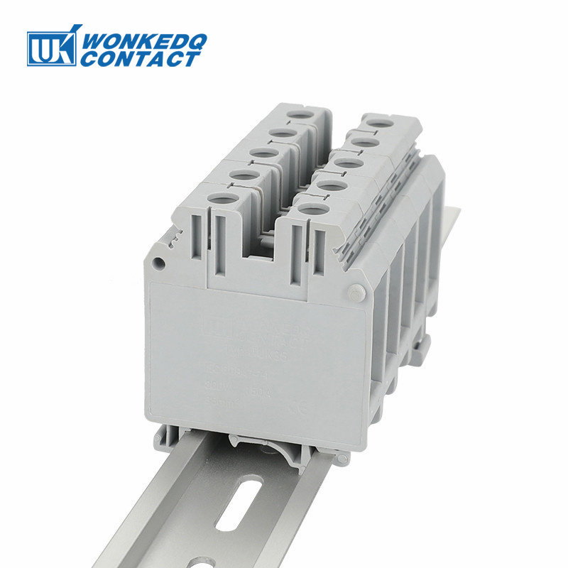 10Pcs UK-35 Din Rail Terminal Blocks Universal Class Connector Screw Terminal blocks UK35