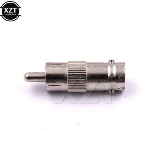 50pcs BNC Female Jack to RCA Male Coaxial Connector Silvery Adapter Coupler Plug for CCTV Camera High Quality Durable
