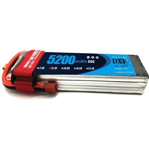 DXF Lipo 3S Battery 11.1V 5200mAh 35C MAX 70C for Boat RC Car Quadcopter Helicopter Truck Model Buggy 3-Cell