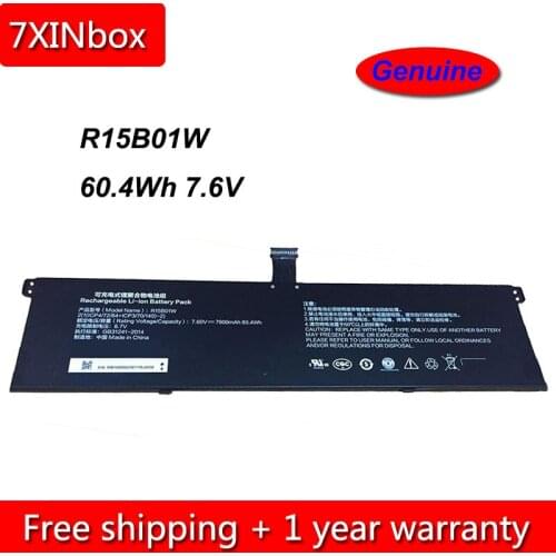 7XINbox 60.4Wh 7900mAh 7.6V Genuine R15B01W Laptop Battery For Xiaomi ml Pro i5 15.6 Tablet Series