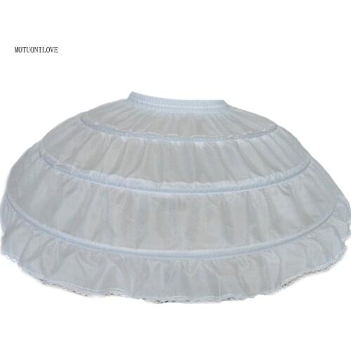 Big Wide White Short Petticoats Underskirt for Ballet Dress Ball Gown Tie Rope 3 Hoops Crinoline Skirt Slip can can para vestido