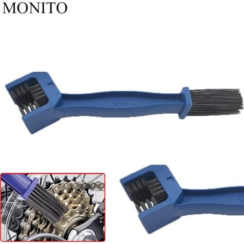 Motorcycle Chain Maintenance Cleaning Brush Cleaner Tool For Suzuki GSXR GSX-R 600 750 1000 K1 K2 K3 K4 K5 K6 K7 K8 K9 Blue/RED