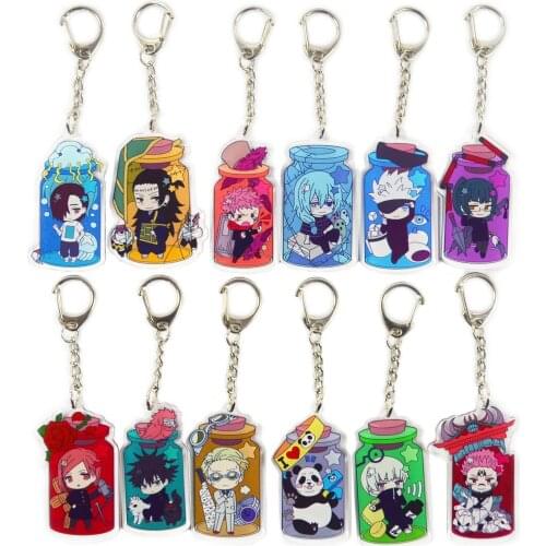 Jujutsu Kaisen Action Figure Toys Cartoon Gojo Satoru Yuji Itadori Kugisaki Nobara Dolls Jujutsu Kaisen Garage Kit Keyring