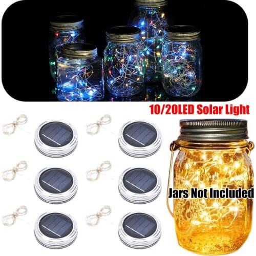 Solar Powered Wine Bottle Cork Festival Outdoor Light Garland Lights Outdoor Fairy Light 1M/2M Shaped LED Copper Wire String