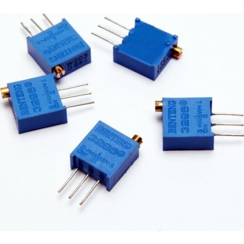 Glyduino 70PCS/Lot 3296W Multiturn Trimmer Potentiometer Kit High Precision 3296 Variable Resistor Via Registered Post