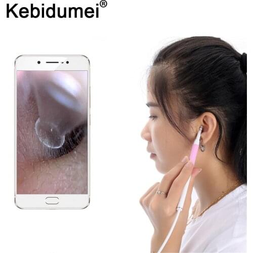 Kebidumei Medical Otoscope 3 in 1 Wifi Ear Cleaning Otoscope Integrated 5.5mm Ear Pick Tool Visual Ear Spoon Camera Endoscope