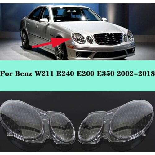 Headlight Cover W211 Car Headlight Lens Glass Cover For Benz W211 E240 E200 E350 Lamp cover Cover Shell