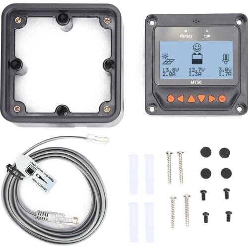 MT-50 Solar Charging Controller LCD Display Monitor Battery Charging Regulator System LCD Meter Solar Charge Controller