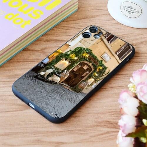 For iPhone Trastevere Roma Print Soft Matt Apple iPhone Case 6 7 8 11 12 Plus Pro X XR XS MAX SE