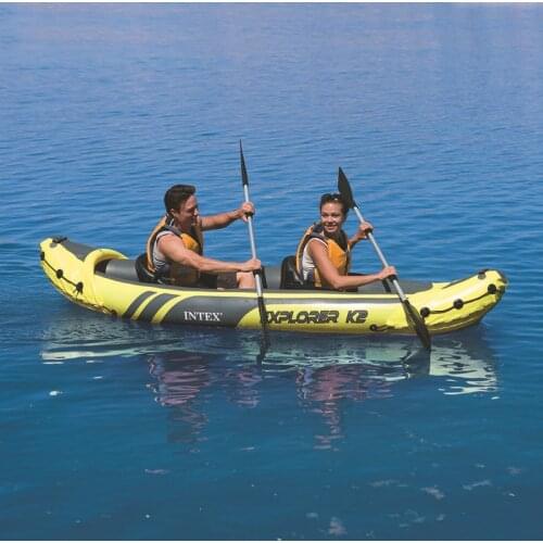 Inflatable Boat 2 Person Sport Canoe Explorer k2 312x91x51cm Inflatable Kayak