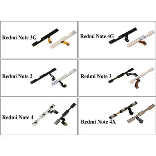 Original volume up/down+power on/off Button Flex Cable For Xiaomi Redmi Note 2/Redmi Note 3/Redmi Note 3 Pro/Redmi Note 3G/4G