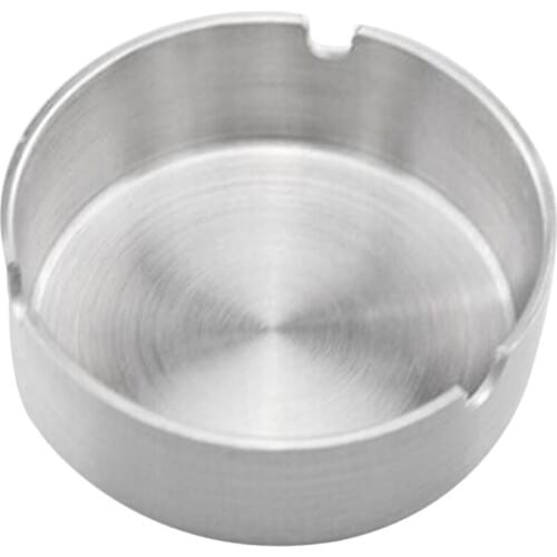 Ashtray, Newness Stainless Steel Tabletop Decoration Unbreakable Home Ashtray, 3.94 Inches (10 cm)