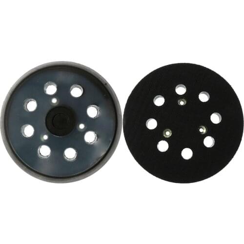 Polishing Disc 5 Inch 8-Hole Orbital Sander Pad Hook Loop Backing Compatible with Makita BO5021 BO5041 Hitachi SV13YA Milwaukee