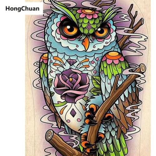 Owl Halloween full square round 5d diy diamond painting diamond mosaic crafts diamond embroidery rhinestone decoration gift