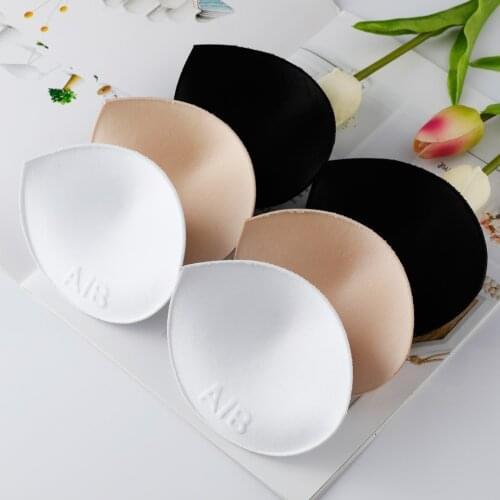 1 Pair/Lot Sexy Women Sponge Bra Padding Chest Cup Insert Breast Enhancer Push Up Bikini Inserts Invisible Bra Pad for Swimsuit