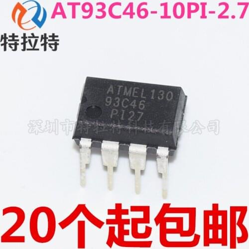 10pcs/lot AT93C46 93C46 DIP-8 EEPROM 64x16 new original