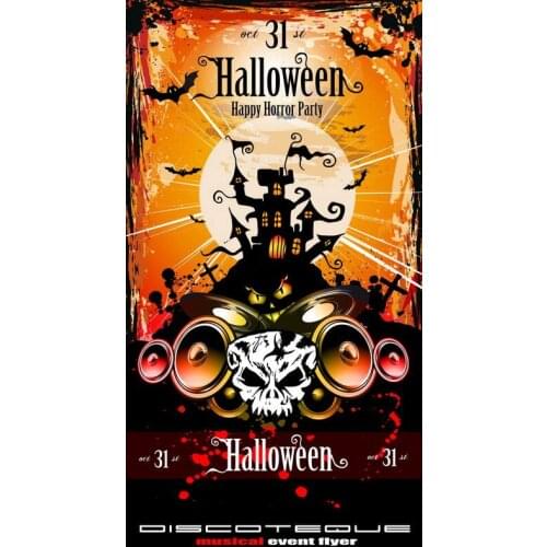 5x7 Halloween Photography Backdrop Background Cloth Digital Vinyl Photo Background Studio Props Pumpkin Backdrops