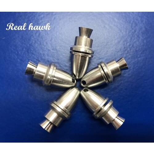 5pcs 2.0/2.3/3.0/3.17/4.0/5.0mm squeeze type Aluminum Bullet Propeller Adapter Holder for Brushless Motor Prop RC Parts