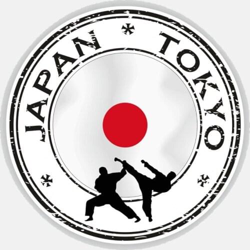 Car Styling Japan Tokyo Karate Auto Body Motor Bike Sticker PVC Decal Accessories 12cmx12cm