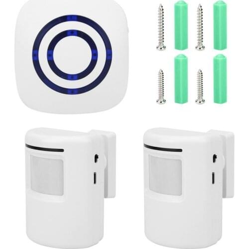 38Music Infrared Sensor Motion Detector Entry Wireless Doorbell Waterproof Transmitter+Receiver Home Smart Door Bell Alarm