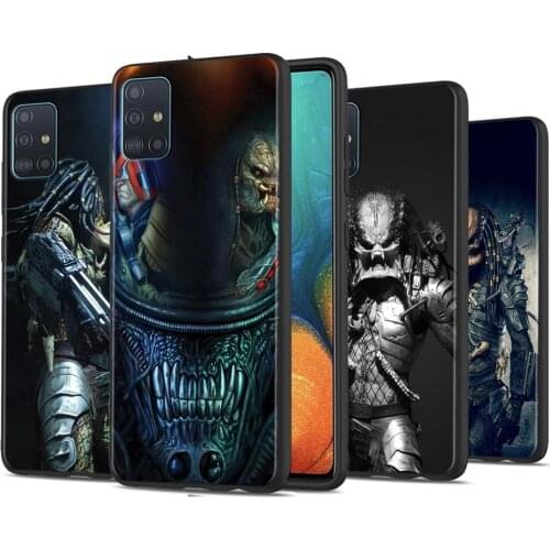 Alien Predator Phone Case For Samsung Galaxy A72 A32 A42 A91 A71 A51 A41 A31 A21 Soft Cover Black Capa TPU Back