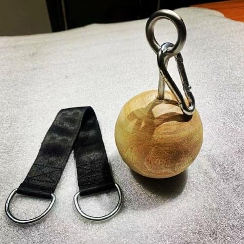 Wooden Climbing Power Ball Rock Climbing and Bouldering Grippers Premium Fitness Cannonball Hold Grips Pull Up Ball