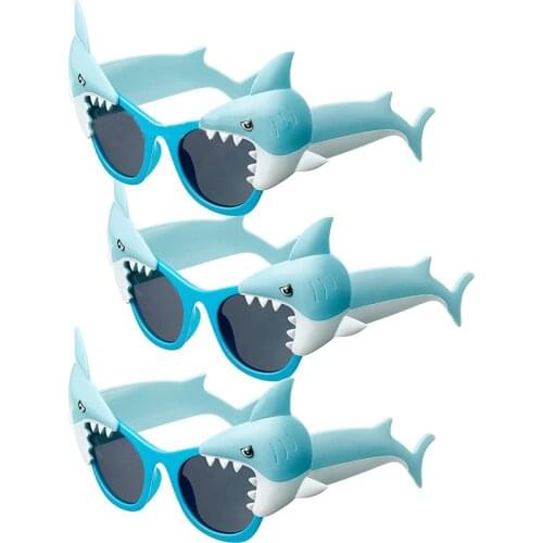 Children Shark Glasses Shark Theme Parti Hawaii Kids Birthday Party Fav Boy Funny Ocean One 1st Birthday Party Baby Shower Shark
