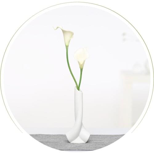The flask Vases Ceramic White Tabletop Vase Home Decoration vase Fashion Modern vases