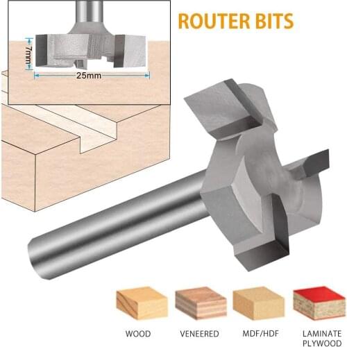 CNC Spoilboard Surfacing Router Bit 1/4 Inch Shank Carbide Tipped