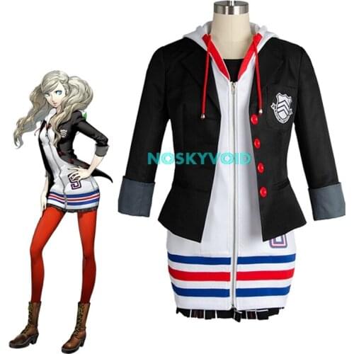 Anne Takamaki Cosplay Costumes Persona 5 Panther Schoolgirl Uniform P5 Takamaki Ann Costume Halloween Party Carnival