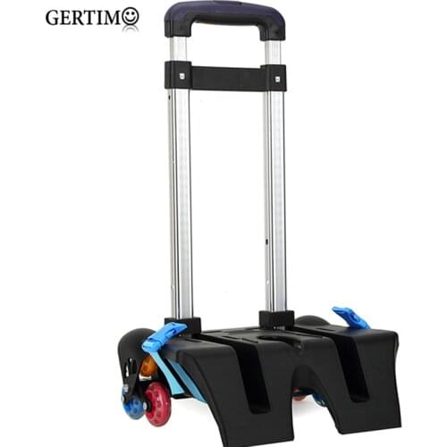 Aluminum alloy Pull Rod Bracket Roll Cart Trolley School Bags easy climb stairs,mochila infantil rodinha mochilas reduce load