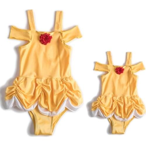 3-16Years Girls Swimsuit Brand New Summer Children Girls One Piece Swimwear Swimsuits Beachwear Bathing Suits Monokini