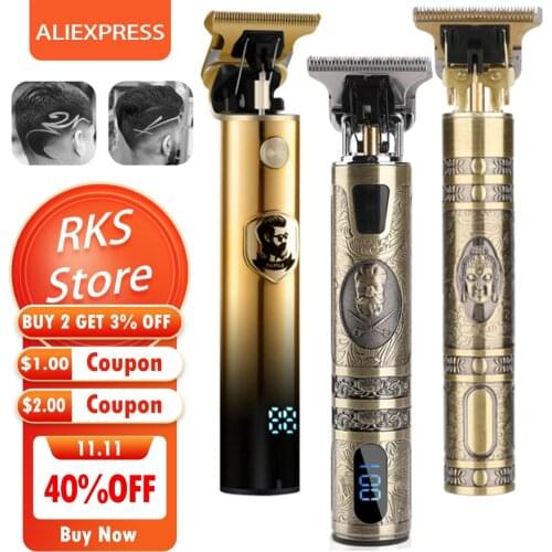 USB Rechargeable Hair Trimmer barber Hair Clipper Machine Hair Cutting Beard Trimmer Cordless Shaver Men Haircut Styling tools