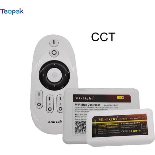 MiBoxer CCT Led Controller CW/WW Led Dimmer FUT035 2.4G Remote WL-Box1 Wifi Control For Color Temperature Led Strip DC12-24V