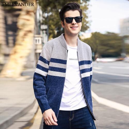 Vetement Homme 2018 Thick Cardigans Sweater Cardigan Men Winter JacketsMen Bomber Jackets