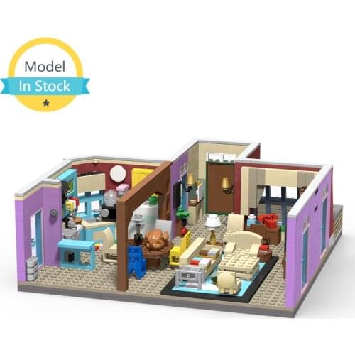 MOC Friendship Monicas Apartment House Building Block Set Classic Television Series Story Creative Apartment Childrens Toys