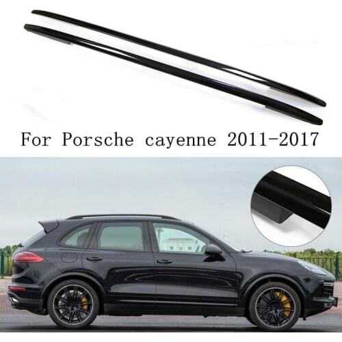 JINGHANG Aluminum alloy Car Roof Rails Rack Carrier Bars Silve/Black Fits For 11-17 Porsche cayenne 2011-2017