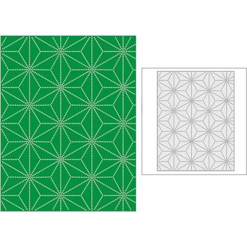 New 2021 Spotty Snowflakes Panel Metal Cutting Dies for DIY Scrapbooking and Card Making Background Embossing Craft No Stamps