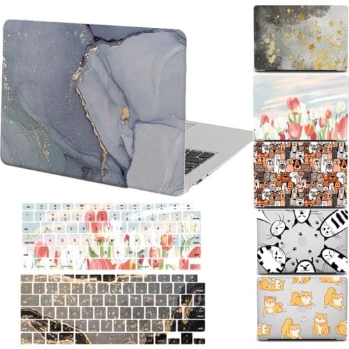 New Laptop Case for Apple MacBook Pro 13 Inch A2338 A2289 Touch ID for Mac Book M1 Air Pro 11 13 15 16 A1707 with Keyboard Cover