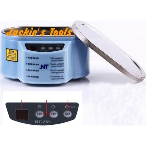 NT-285 Dual Shock Digital Ultrasonic Cleaner Jewelry Mobile Spectacles 35W/50W 220V