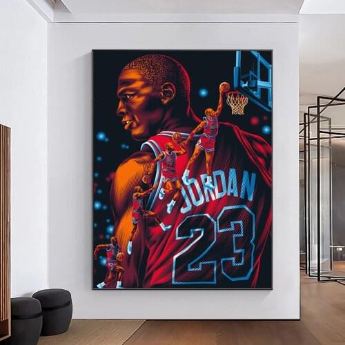 Famous Basketball star Posters And Prints Portrait Wall Art Canvas Painting Pictures For Boy Bedroom Living Room Modern Decor