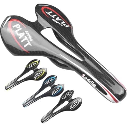 PLATT Carbon Road Bike Seat Cushion Lightweight Comfortable Bicycle Seat For Road Bike And Mountain Bike Fitness Bikes