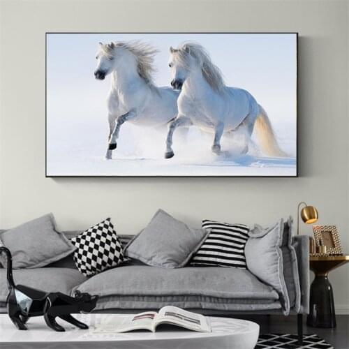 Nordic Modern Decoration Horse Poster Home Wall Painting Abstract Wall Art Canvas Pictures for Living Room Maison Decor
