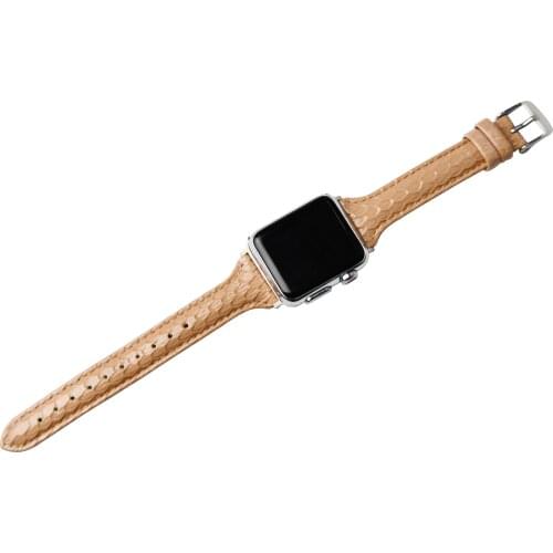 Serpentine Leather for Apple Watch Slim Bands 38MM 40mm 42MM 44mm for iWatch Womens Strap Classic Wristband Series 6 5 4 3 2 1