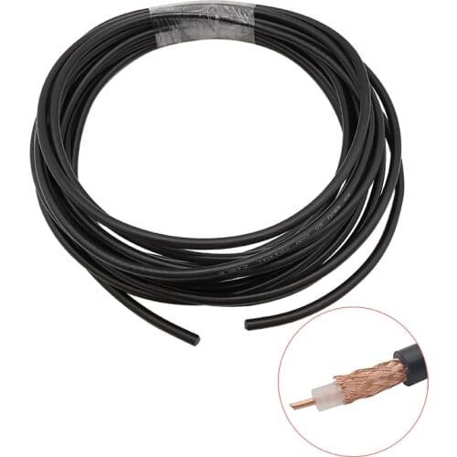 RG58 Cable 50ohm Black RG-58 RG58U RF Coaxial Coax Pigtail Wires Cables 5m 10m 15m 20m 25m 30 m 50 meters