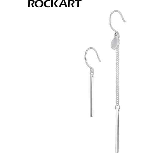 ROCKART Women's Silver Earrings