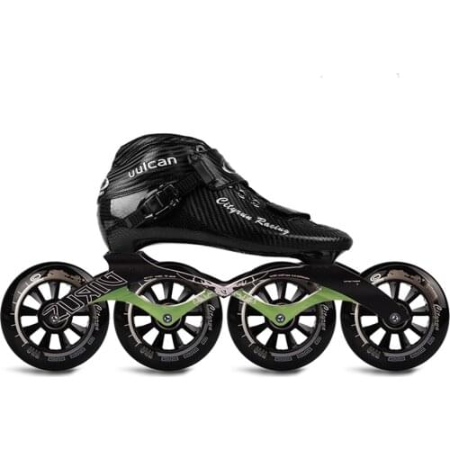 JK 15CT Cityrun Speed Inline Roller Skates Professional Competition Skating Patines Carbon Fiber Skating Shoes Rollerblade