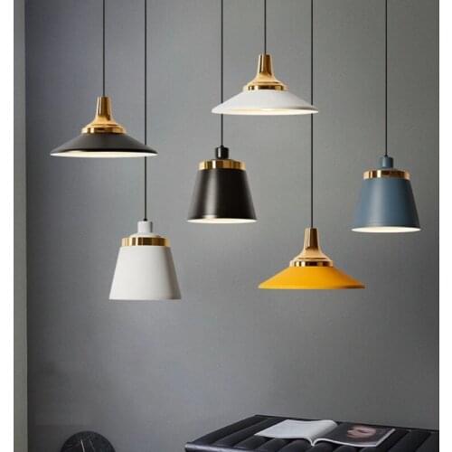 Modern Macaron Pendant Lights Colourful Hanging Lamps for Living Room Hanglamp Dining Room Light Fixtures Personality Pendant